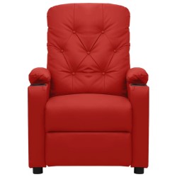 Fauteuil inclinable Rouge bordeaux Similicuir 
