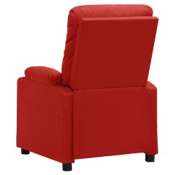Fauteuil inclinable Rouge bordeaux Similicuir 