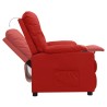 Fauteuil inclinable Rouge bordeaux Similicuir 