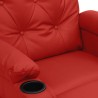 Fauteuil inclinable Rouge bordeaux Similicuir 