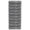 Serviettes de bain de qualité supérieure SOLUND 10 pcs gris 