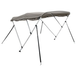 Toit bimini à 3 arceaux parois latérales 183x(137-152)x137 cm 