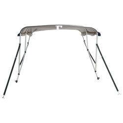 Toit bimini à 3 arceaux parois latérales 183x(137-152)x137 cm 