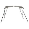 Toit bimini à 3 arceaux parois latérales 183x(137-152)x137 cm 