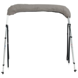 Toit bimini à 3 arceaux parois latérales 183x(137-152)x137 cm 