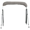 Toit bimini à 3 arceaux parois latérales 183x(137-152)x137 cm 