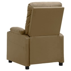 Fauteuil inclinable Cappuccino Similicuir 
