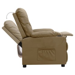 Fauteuil inclinable Cappuccino Similicuir 