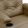 Fauteuil inclinable Cappuccino Similicuir 