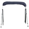 Toit bimini à 3 arceaux parois latérales 183x(154-167)x137 cm 