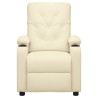 Fauteuil inclinable Crème Similicuir 