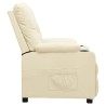 Fauteuil inclinable Crème Similicuir 