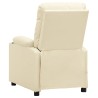 Fauteuil inclinable Crème Similicuir 