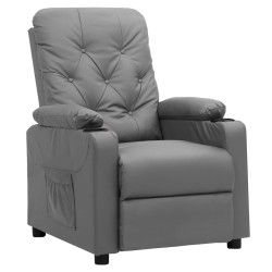 Fauteuil inclinable Gris Similicuir 