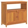 Table console de jardin 80x35x75 cm bois massif d'acacia 