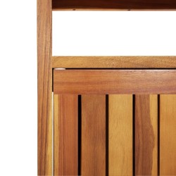 Table console de jardin 80x35x75 cm bois massif d'acacia 