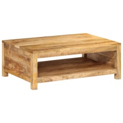 Table basse 80x55x30 cm bois de manguier massif 