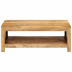 Table basse 80x55x30 cm bois de manguier massif 