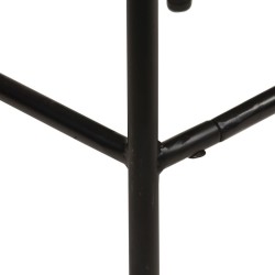Chaises de bar lot de 2 bois de récupération solide 