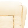 Fauteuil inclinable Crème Similicuir 