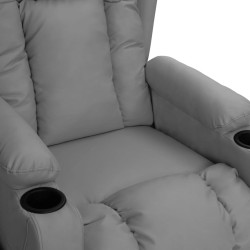Fauteuil inclinable Gris Similicuir 