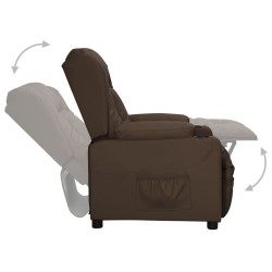 Fauteuil inclinable Marron Similicuir 