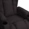 Fauteuil inclinable Noir Similicuir 