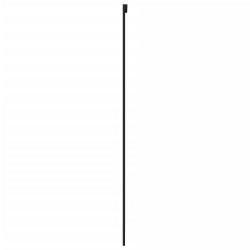 Porte coulissante noir 90x205 cm verre trempé aluminium 