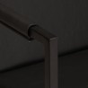Fauteuil noir cuir véritable 