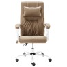 Chaise de bureau de massage Taupe Tissu 