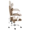 Chaise de bureau de massage Taupe Tissu 