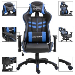 Chaise de jeu Bleu Similicuir 