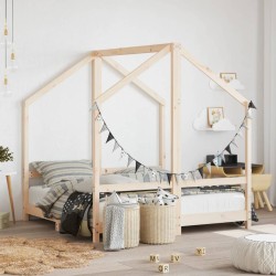 Cadre de lit pour enfant 2x(70x140) cm bois de pin massif 