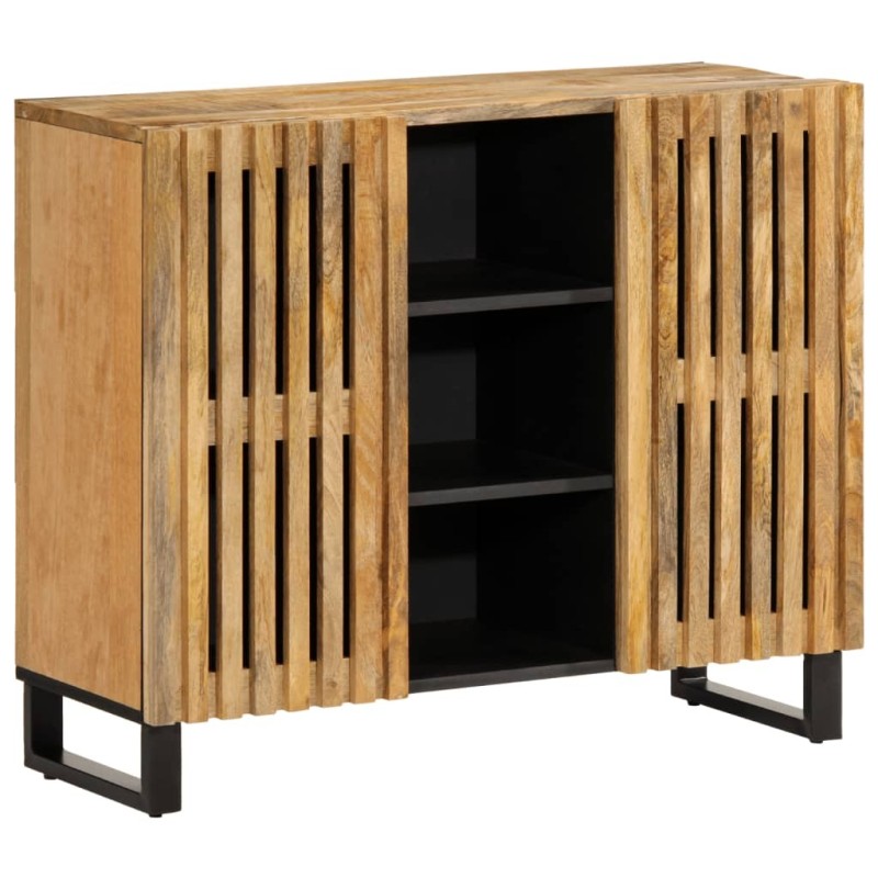 Buffet 90x34x75 cm bois de manguier massif brut Buffet 90x34x75 cm bois de manguier massif brut