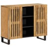 Buffet 90x34x75 cm bois de manguier massif brut 