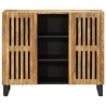 Buffet 90x34x75 cm bois de manguier massif brut 