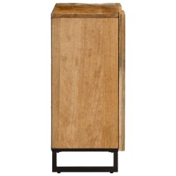 Buffet 90x34x75 cm bois de manguier massif brut 