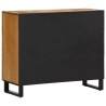 Buffet 90x34x75 cm bois de manguier massif brut 