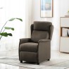 Fauteuil Inclinable Taupe Tissu 