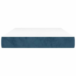 Matelas de lit à ressorts ensachés 120x210x20 cm velours 