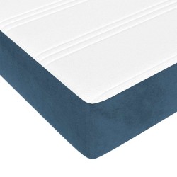 Matelas de lit à ressorts ensachés 120x210x20 cm velours 