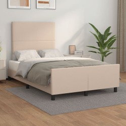 Cadre de lit sans matelas cappuccino 120x190 cm similicuir 