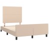 Cadre de lit sans matelas cappuccino 120x190 cm similicuir 