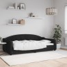 Lit de repos sans matelas noir 100x200 cm tissu 