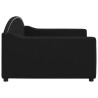 Lit de repos sans matelas noir 100x200 cm tissu 