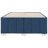Cadre de lit sans matelas bleu 120x190 cm tissu 