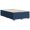 Cadre de lit sans matelas bleu 120x190 cm tissu 