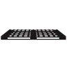 Lit de palette sans matelas noir 140x190 cm bois massif 