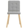 Chaises à manger lot de 4 gris nuage tissu 