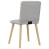 Chaises à manger lot de 4 gris nuage tissu 
